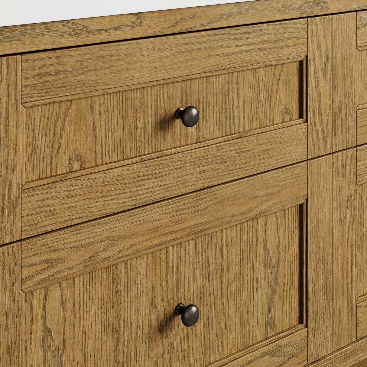 Breckenridge 84" Double Vanity, Light Natural Oak w/ 3 CM Eternal Jasmine Pearl Top