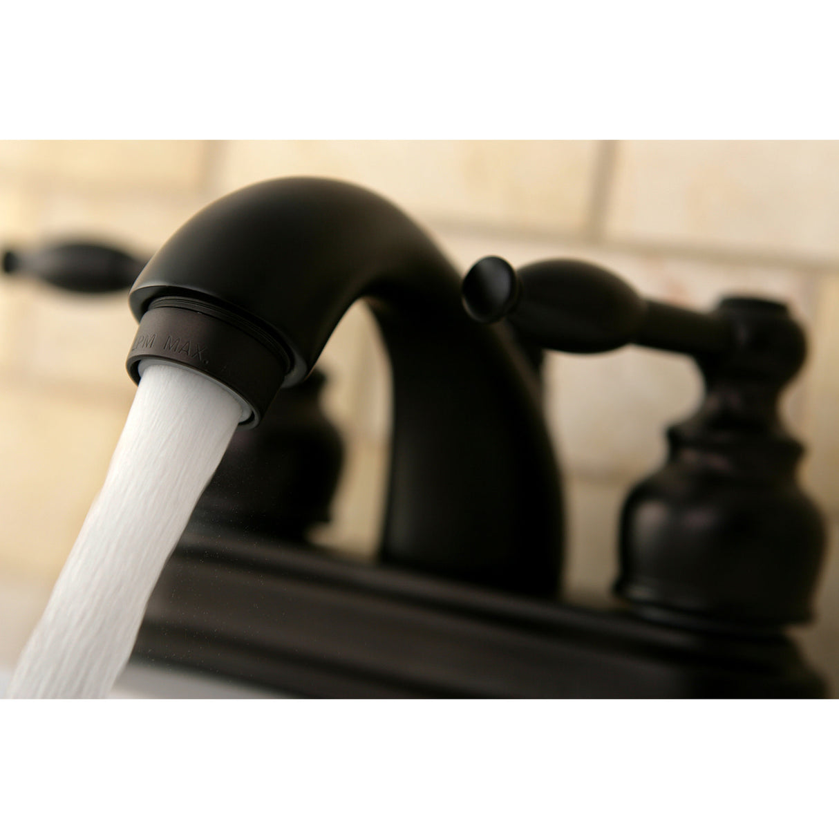 Kingston Brass KB2605KL 4 in. Centerset Bathroom Faucet, Oil Rubbed Bronze