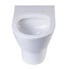 EAGO WD332 Round Modern Wall Mount Dual Flush Toilet Bowl