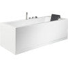 EAGO AM154ETL-L6 6 ft Acrylic White Rectangular Whirlpool Bathtub w Fixtures