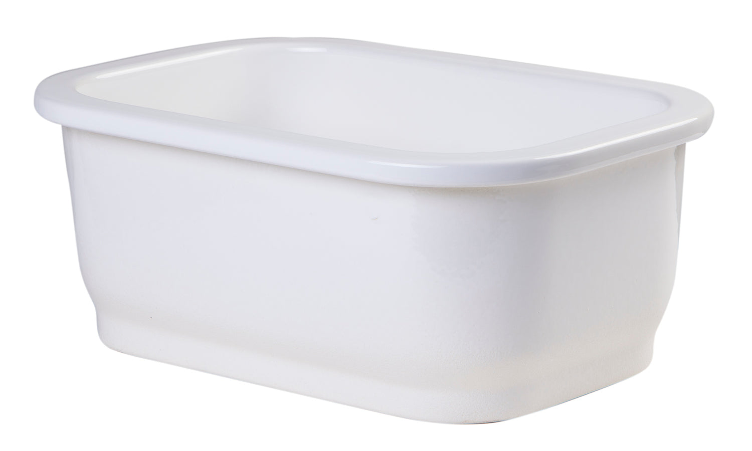 ALFI brand AB1218 Small Rectangular Fireclay Undermount or Drop In Prep / Bar Sink