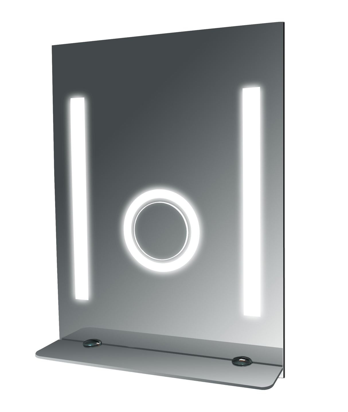 SteamSpa Tall Fog Free Bathroom Mirror with Glass Shelf MIR09