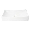 ALFI brand ABC904 White 26" Fancy Rectangular Above Mount Ceramic Sink