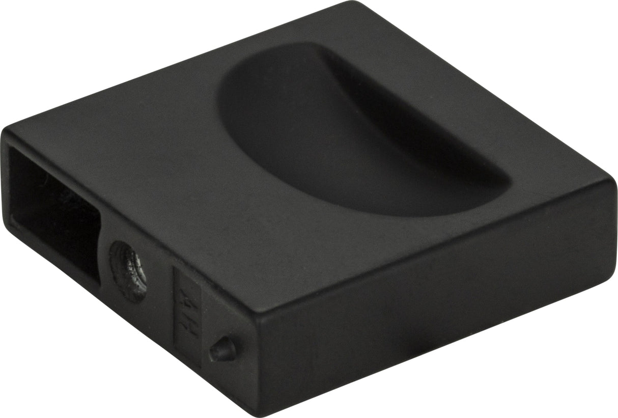 Atlas Homewares Thin Square Knob 1 1/4 Inch Matte Black
