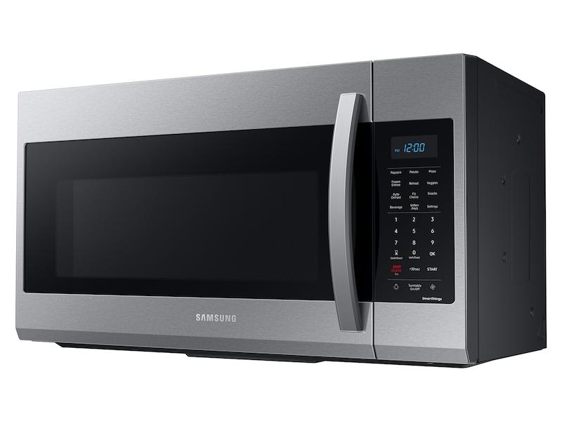 Samsung ME19A7041WS 1.9 CF Over-the-Range Microwave, Sensor Cook, Wi-Fi