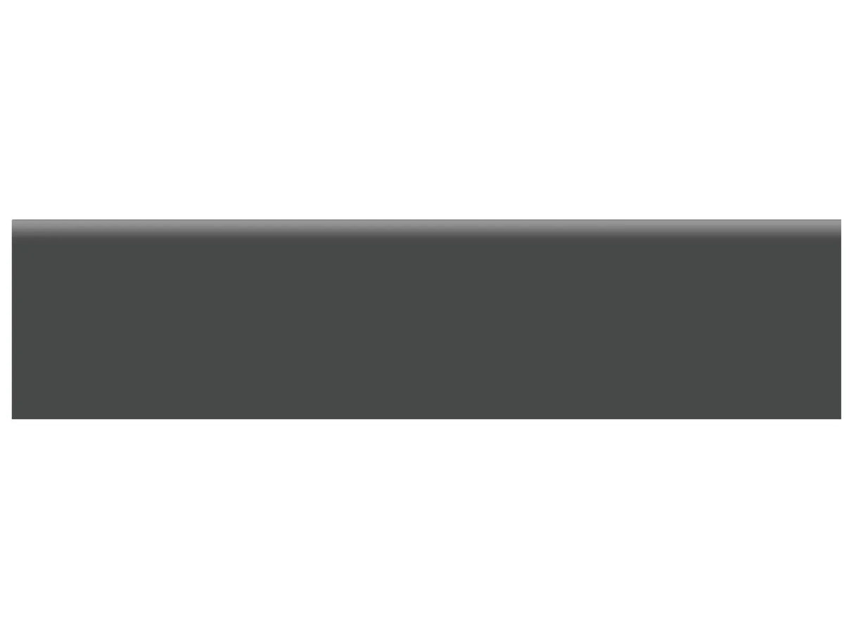 Anatolia Tile 2 X 8 Soho Retro Black Glossy Glazed Ceramic Bullnose 4002-0127-0 Retro Black 2x8 Bullnose Glossy - premium natural stone mosaic tile from Anatolia Tile, available at PoshHaus showroom in Keene, NH