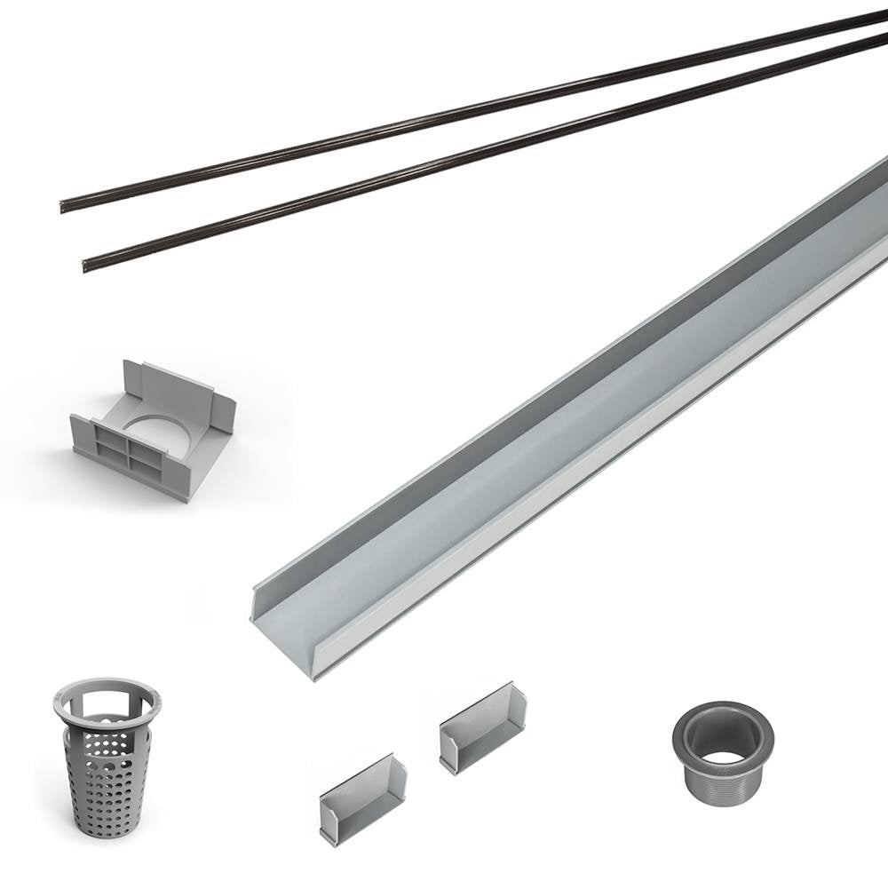 Infinity Drain RG 6560 60" PVC Component Only Kit for S-AG 65, S-DG 65, and S-TIF 65 series