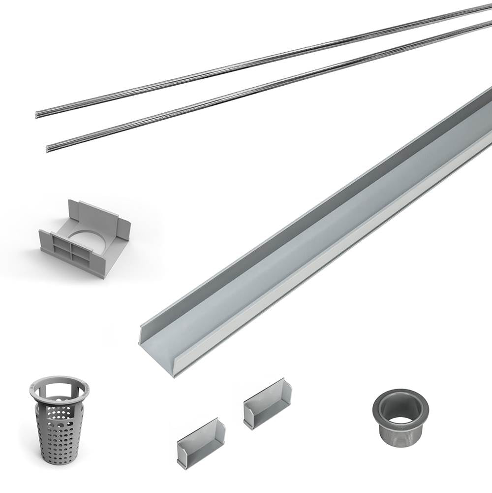 Infinity Drain RG 6560 60" PVC Component Only Kit for S-AG 65, S-DG 65, and S-TIF 65 series