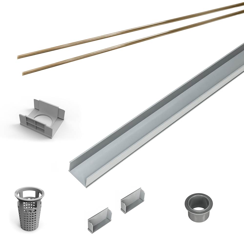 Infinity Drain RG 6560 60" PVC Component Only Kit for S-AG 65, S-DG 65, and S-TIF 65 series
