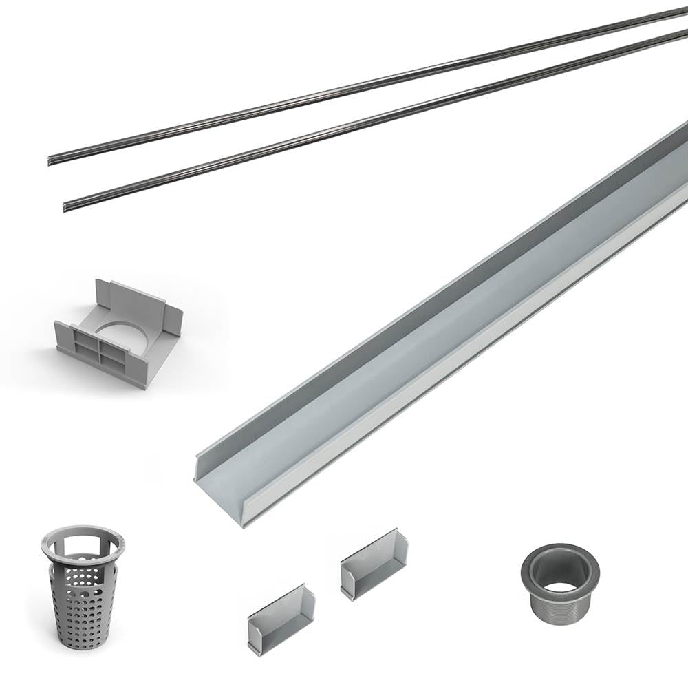 Infinity Drain RG 6560 60" PVC Component Only Kit for S-AG 65, S-DG 65, and S-TIF 65 series