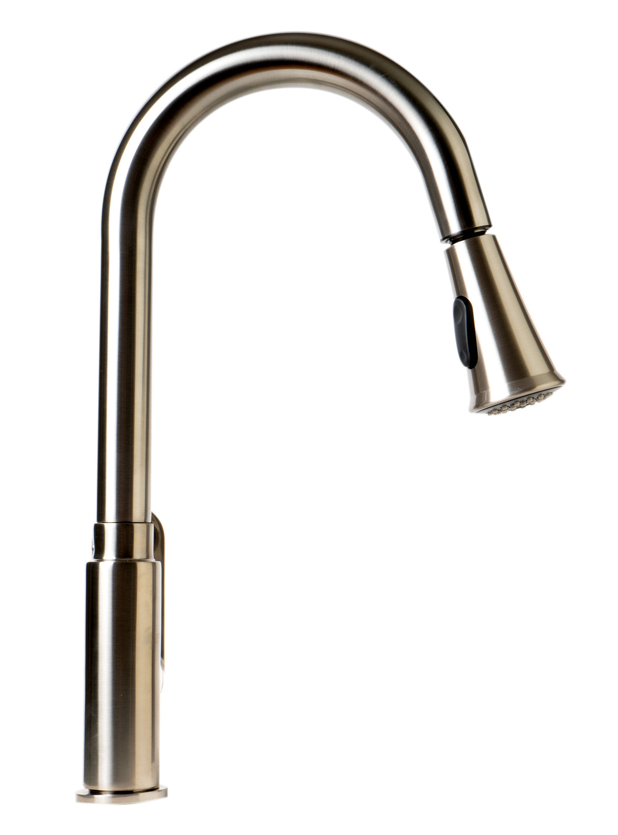 Brushed Nickel Gooseneck Pull Down Kitchen Faucet