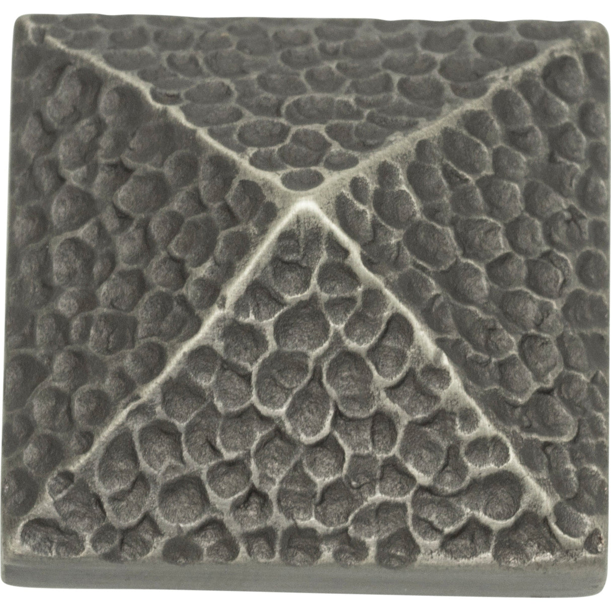 Atlas Homewares Craftsman Square Knob 1 1/4 Inch Pewter