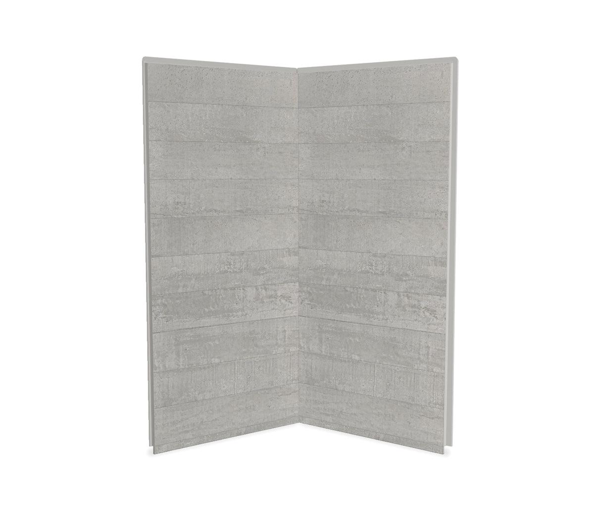 MAAX 103388-304-516 Utile 3636 Composite Direct-to-Stud Two-Piece Corner Shower Wall Kit in Factory Rough Vapor