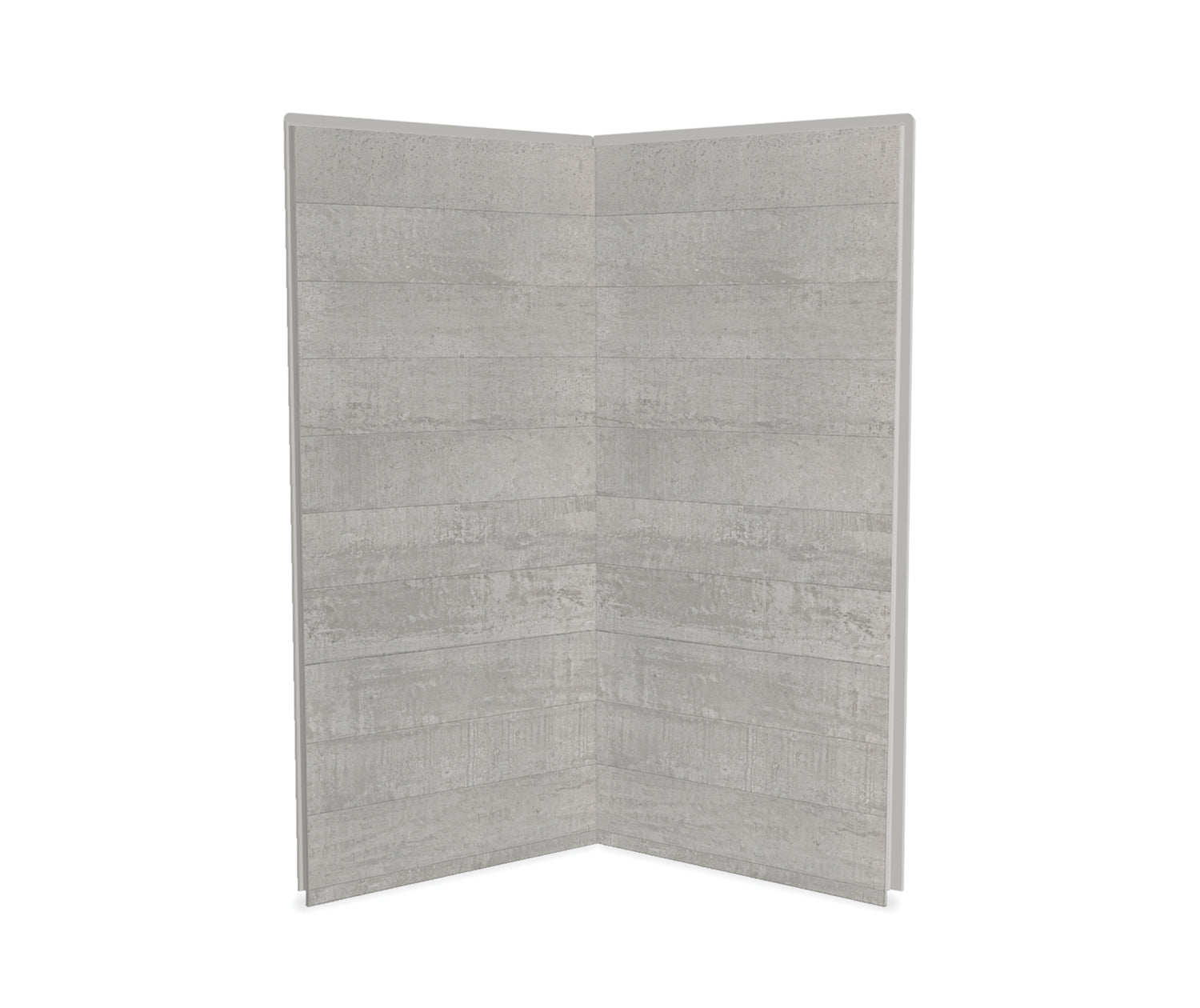 MAAX 103388-304-516 Utile 3636 Composite Direct-to-Stud Two-Piece Corner Shower Wall Kit in Factory Rough Vapor