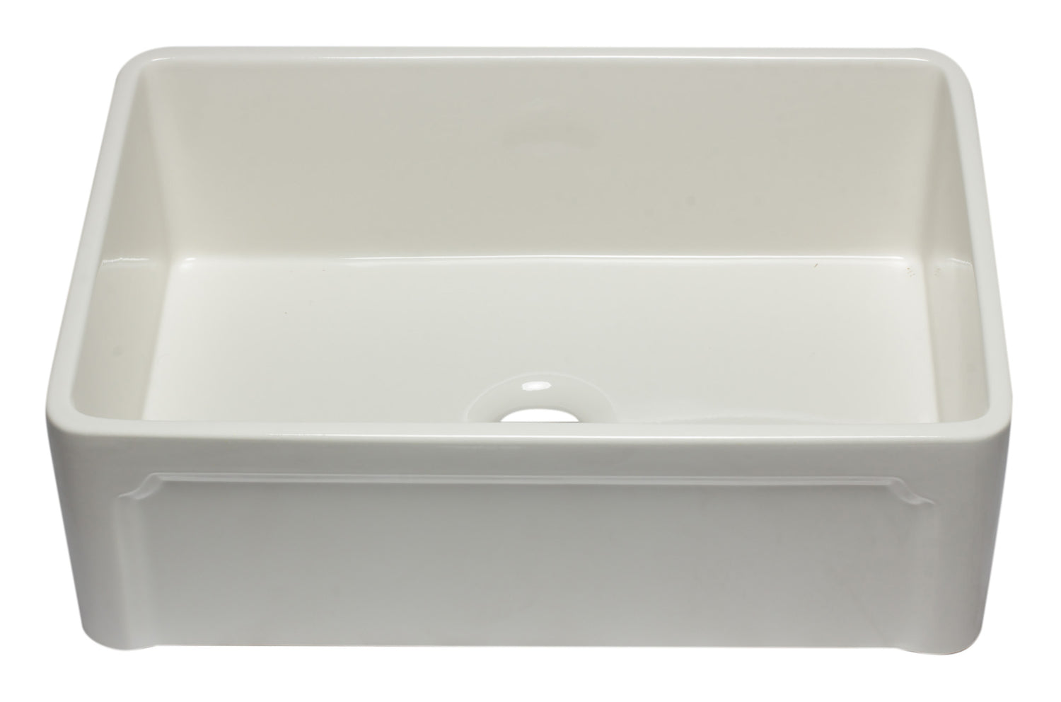 ALFI brand AB3020SB-B 30 inch Biscuit Reversible Single Fireclay Farmhouse Kitchen Sink