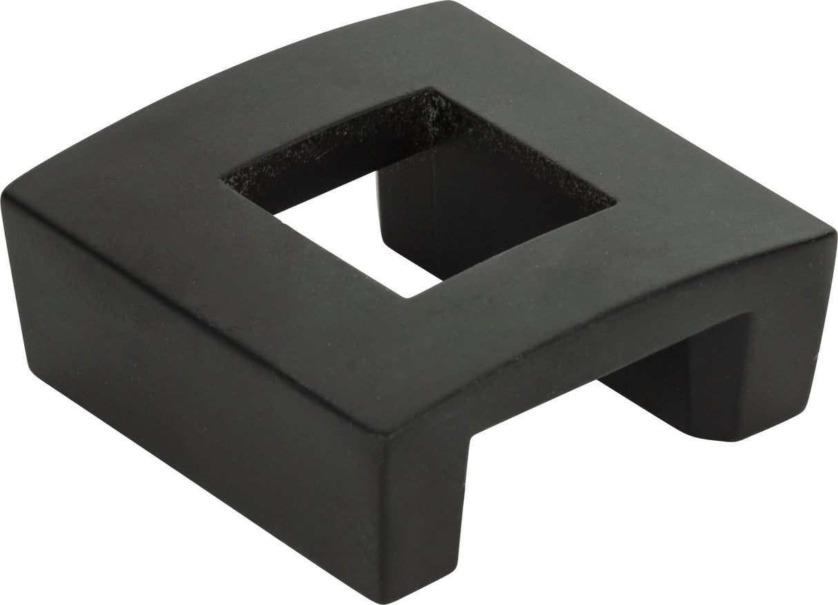 Atlas Homewares Centinel Square Knob 1 1/4 Inch (c-c) Matte Black