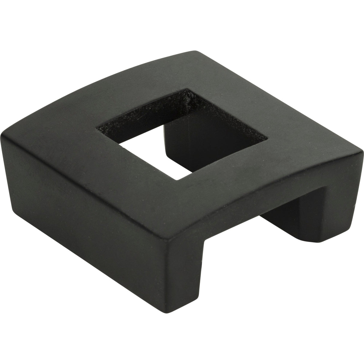 Atlas Homewares Centinel Square Knob 1 1/4 Inch (c-c) Matte Black