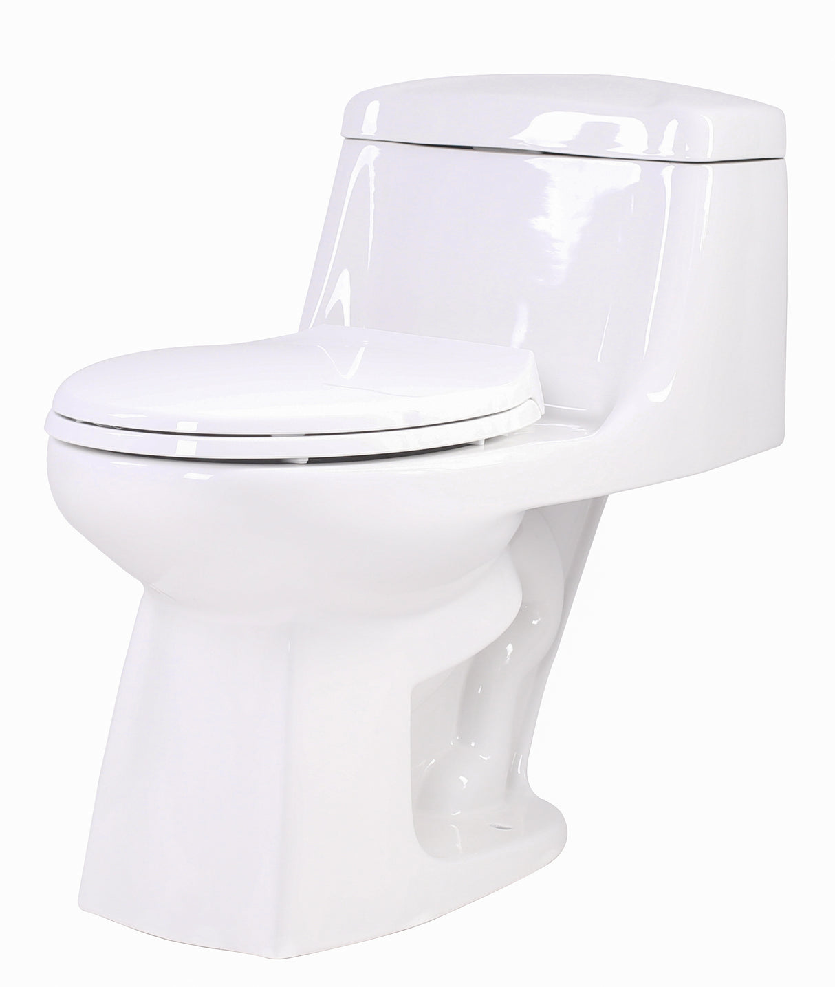 ANZZI T1-AZ061 Templar 1-piece 1.28 GPF Single Flush Elongated Toilet in White