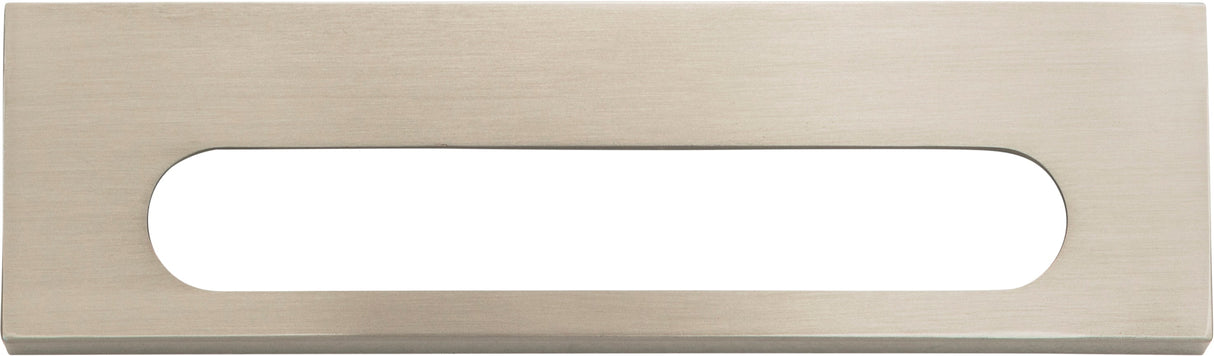 Atlas Homewares Modern Square Edge Tab Pull 5 1/16 Inch (c-c) Brushed Nickel