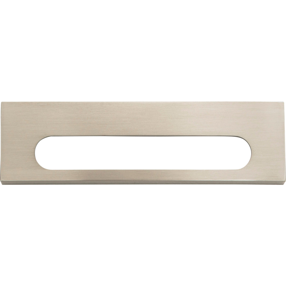 Atlas Homewares Modern Square Edge Tab Pull 5 1/16 Inch (c-c) Brushed Nickel