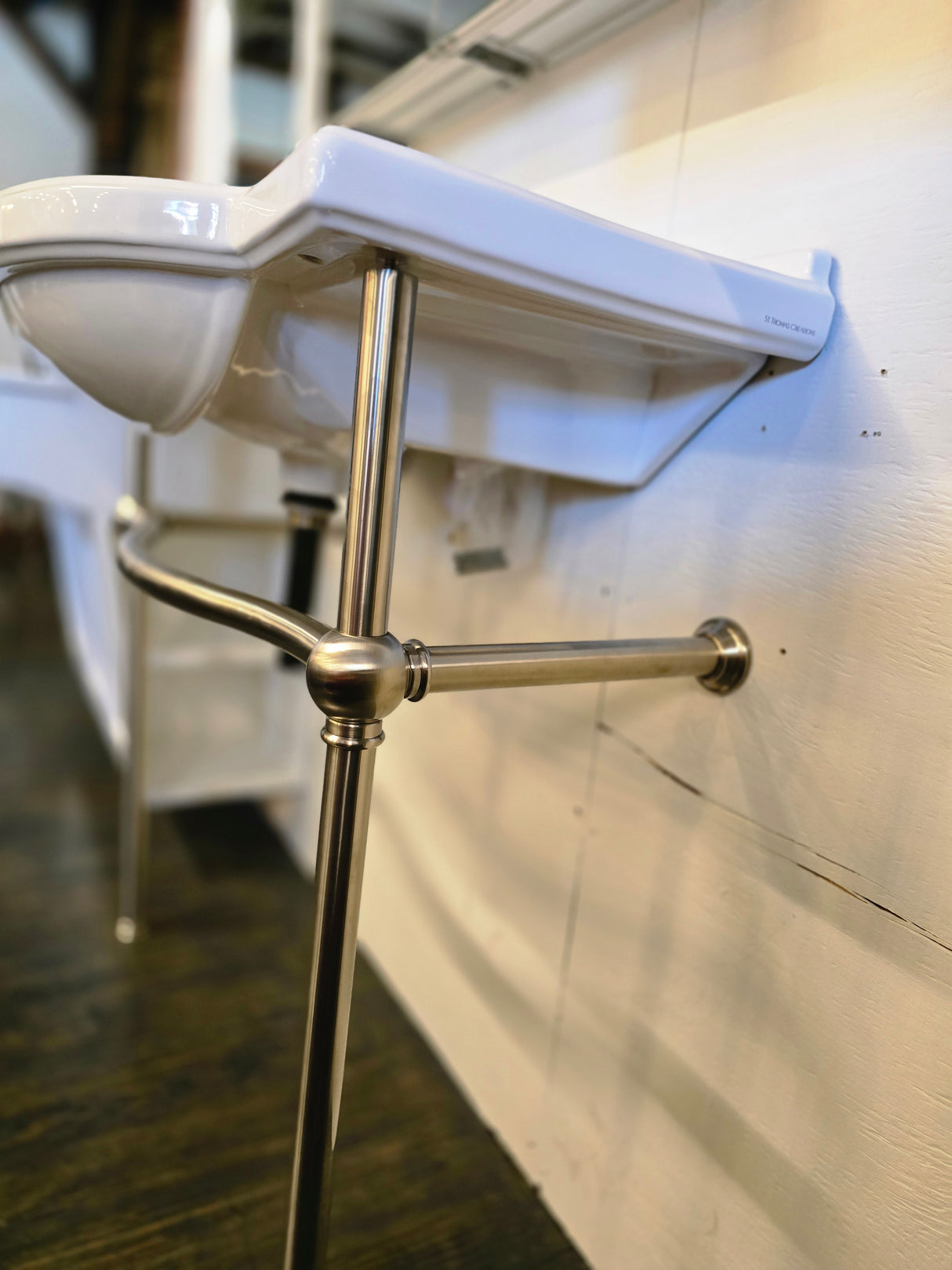 Icera 34" Vanity with Gerber Faucet Ceramic Top, Brushed Nickel Finish