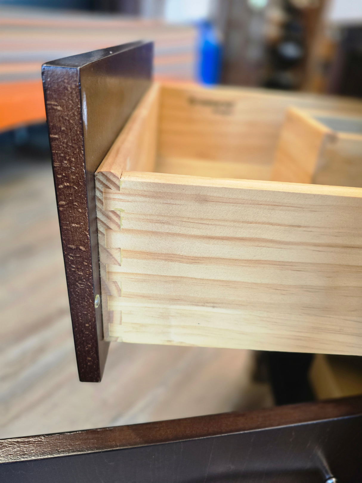 24" Fairmont Vanity in Espresso with Fairmont Ceramic Counter and Brushed Nickel Faucet with Fastened Knobs