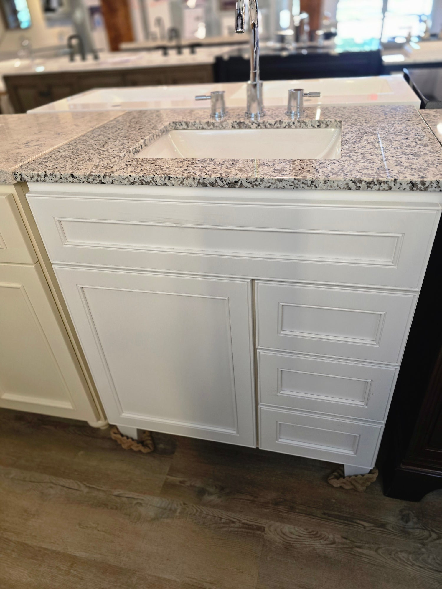 30" Bertch Vanity Set with Granite Top and Polished Chrome Faucet