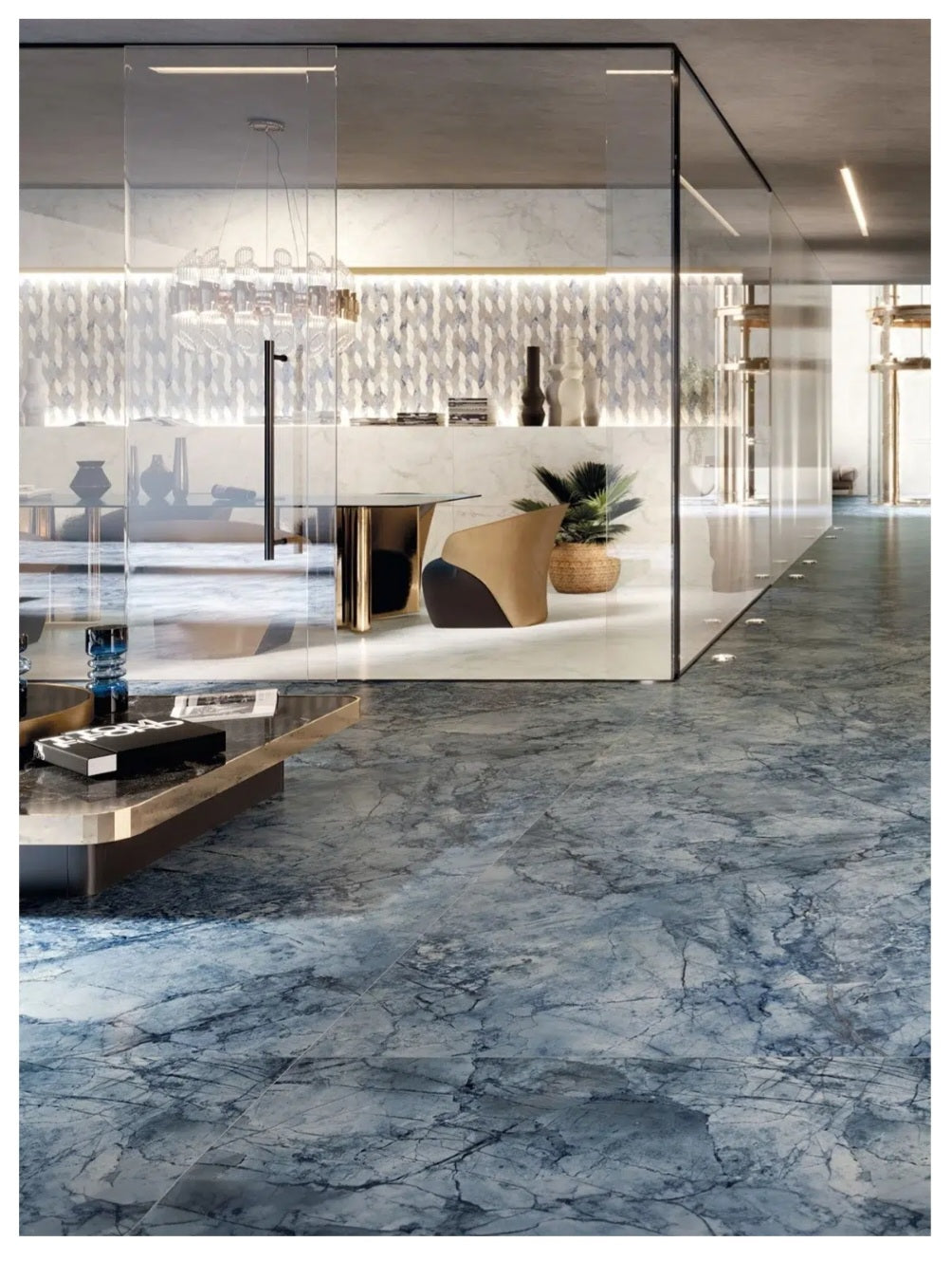 MSI Lambert Glacier 24" x 48" Polished Porcelain Floor and Wall Tile (Case)