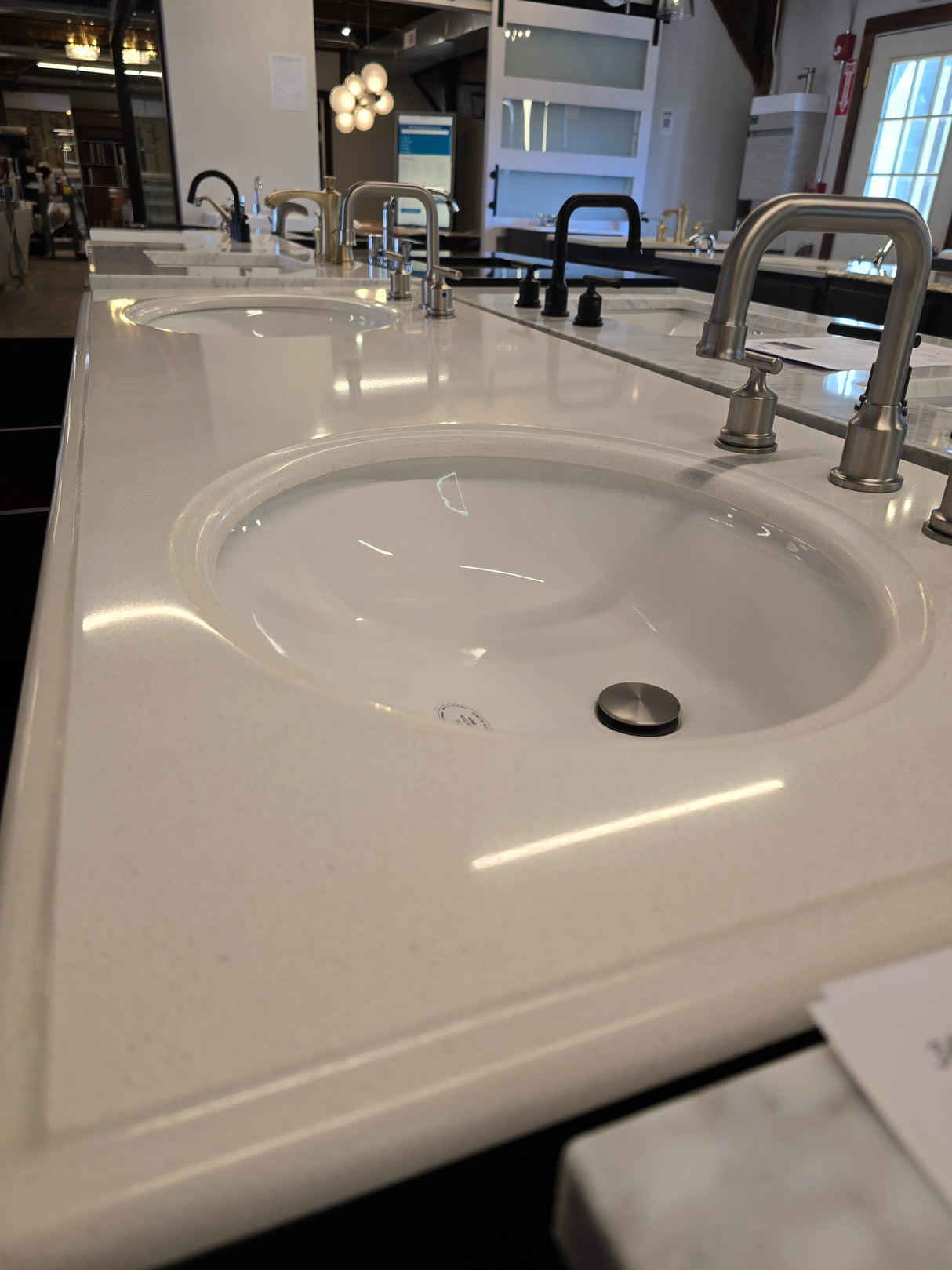 60" Double Sink, Free Standing Vanity Cabinet Set with Quartz Top