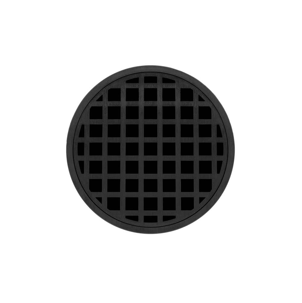 Infinity Drain RQ 5 5” Strainer - Squares Pattern & 2" Throat for RQ 5, RQD 5, RQDB 5