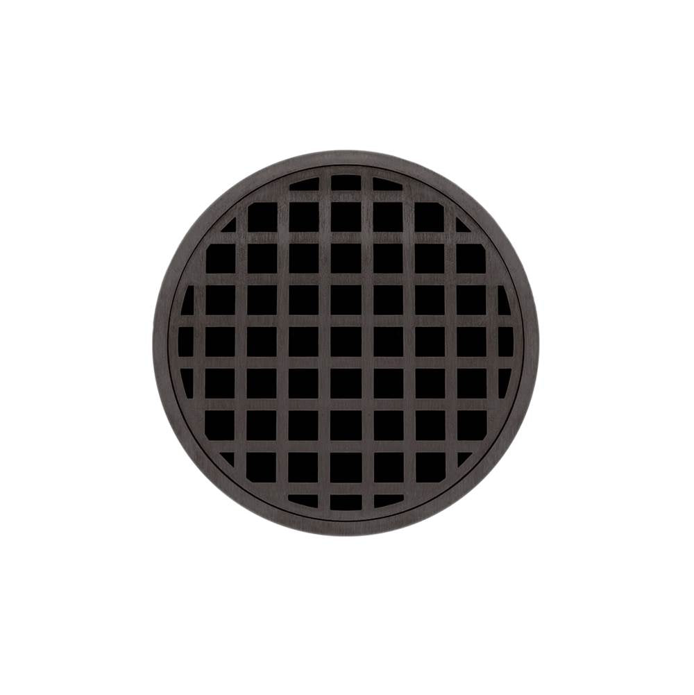 Infinity Drain RQ 5 5” Strainer - Squares Pattern & 2" Throat for RQ 5, RQD 5, RQDB 5