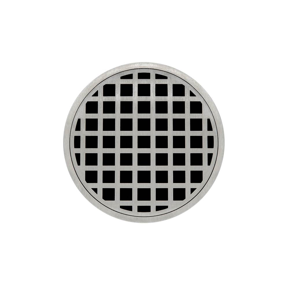 Infinity Drain RQ 5 5” Strainer - Squares Pattern & 2" Throat for RQ 5, RQD 5, RQDB 5