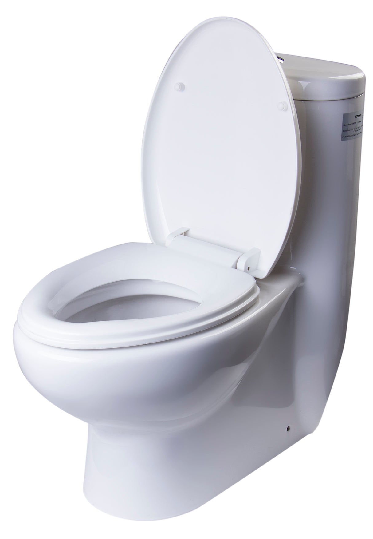 EAGO TB309 TALL DUAL FLUSH ONE PIECE ECO-FRIENDLY HIGH EFFICIENCY LOW FLUSH CERAMIC TOILET