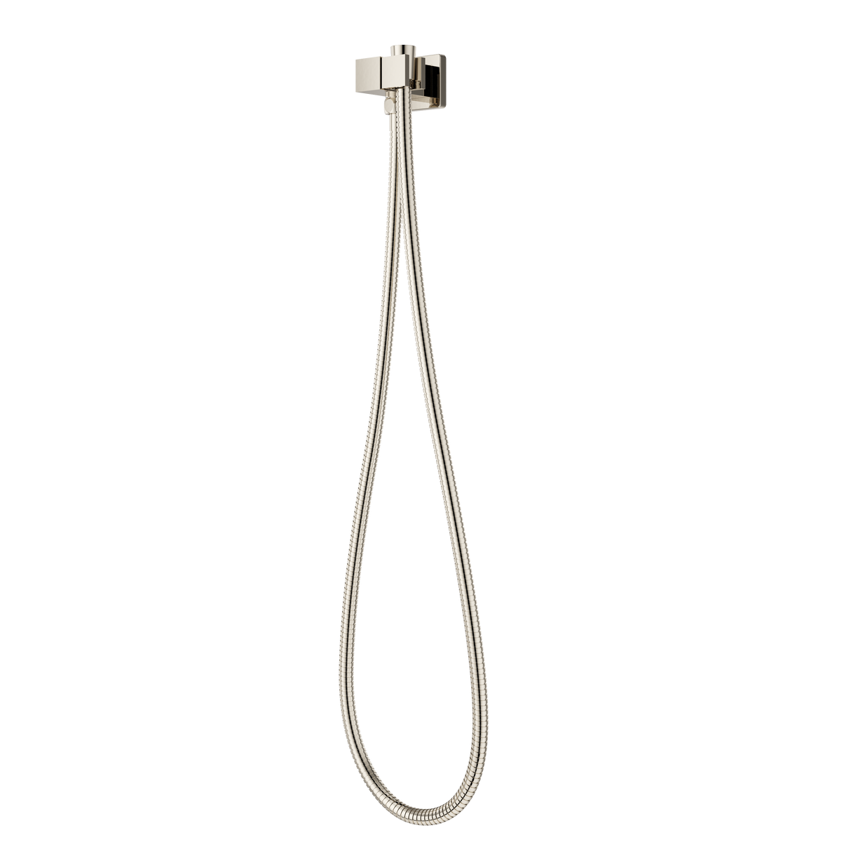 Modern Square 2-Piece Handheld Shower Kit with 60 in. Hose in Polished Nickel