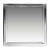 ALFI brand 16 x 16 Polished Stainless Steel Square Single Shelf Bath Shower Niche