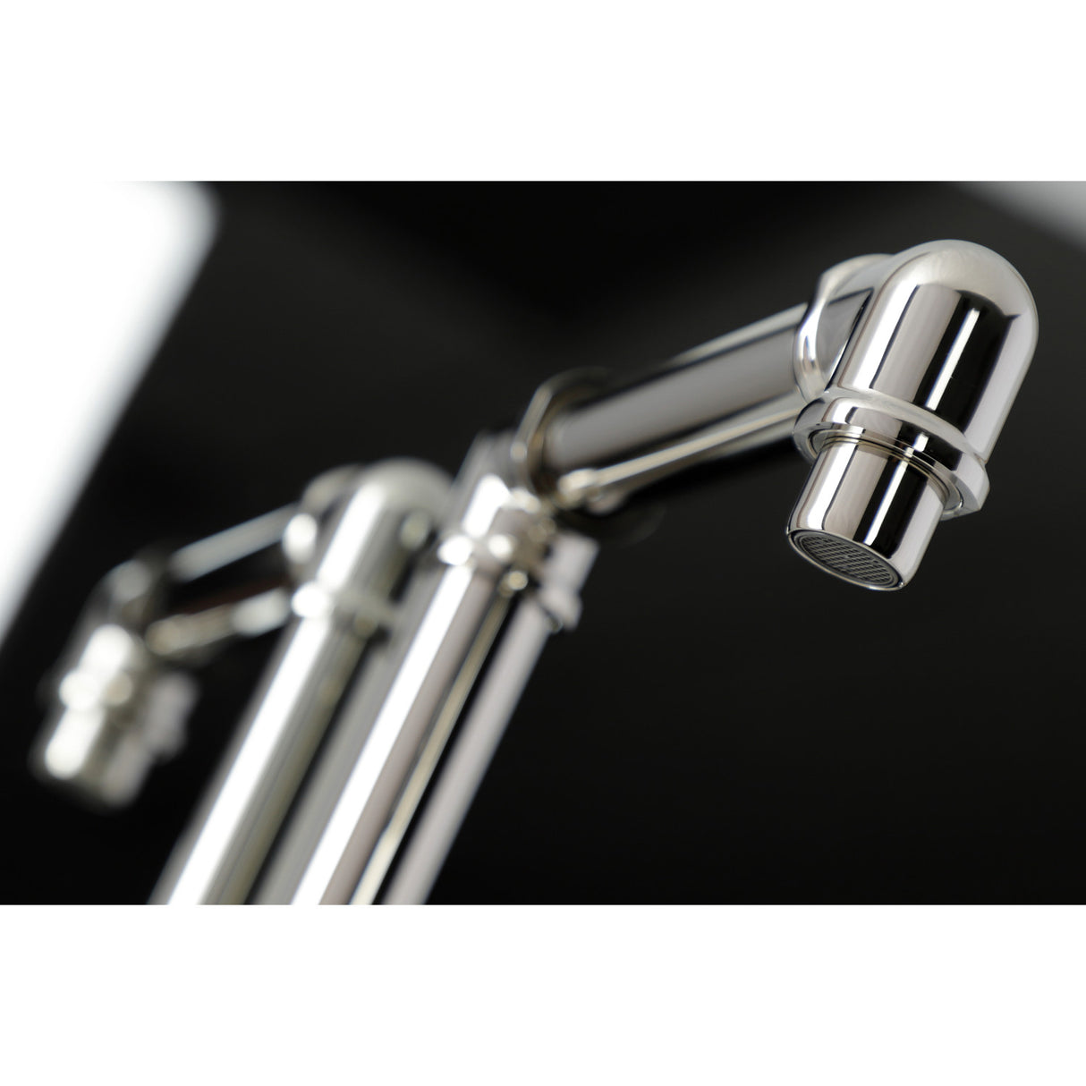 Kingston Brass KSD144RXPN Belknap Single-Handle Bathroom Faucet with Push Pop-Up, Polished Nickel