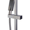 ALFI brand AB7606-BN Brushed Nickel Sliding Rail Hand Held Shower Head Set with Hose