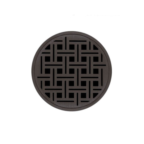 Infinity Drain RVD 5-2P 5” x 5” RVD 5 - Strainer - Weave Pattern & 2" Throat w/PVC Drain Body 2” Outlet