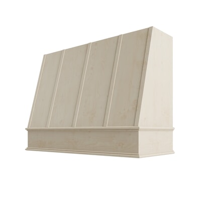 Raw Angled Hood with Strapping Flat Trim - 48" W x 30" H