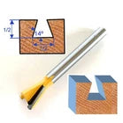 1 pc 1/4" SH 14° Dovetail 1/2 Diamete Router Bit Set For Omni jig (43775)