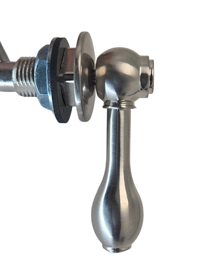 Icera F-65-503 Bathroom Toilet Left-Hand Front-Mount Lever Brushed Nickel