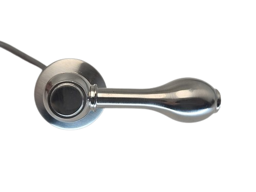 Icera F-65-503 Bathroom Toilet Left-Hand Front-Mount Lever Brushed Nickel