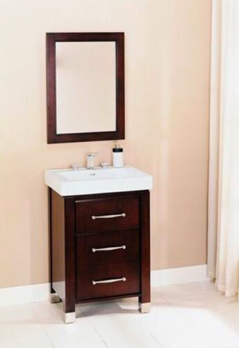 Fairmont MID-24ES - Midtown 24" Vanity Espresso Set - Fairmont 145-V2418B and Fairmont S-30024W8, Fairmont Designs, 24" Vanity, Bathroom Vanity Sets, Fairmont Designs Bath, Freestanding Bathr