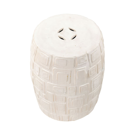 Elk S0015-8103 Cambeck Accent Stool - White