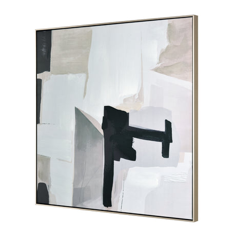 Elk S0017-10701 Blanc I Abstract Framed Wall Art