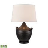 Elk S0019-10344-LED Oxford 25'' High 1-Light Table Lamp - Black - Includes LED Bulb