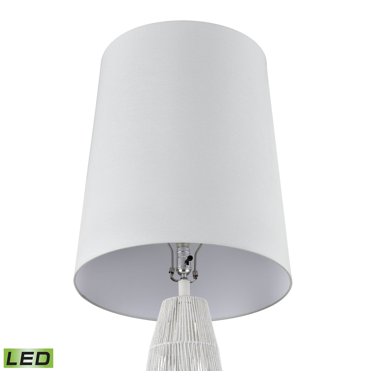 Elk S0019-11155-LED Husk 63'' High 1-Light Floor Lamp - White - Includes LED Bulb
