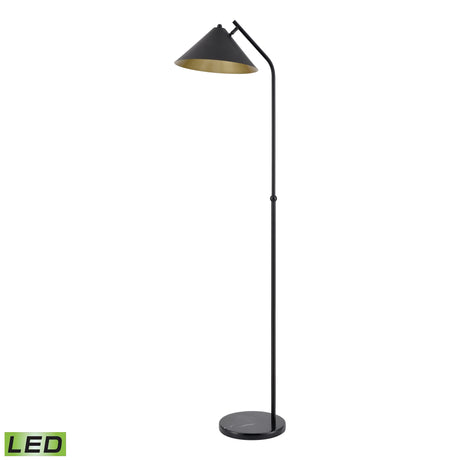 Elk S0019-11158-LED Timon 67'' High 1-Light Floor Lamp - Matte Black - Includes LED Bulb