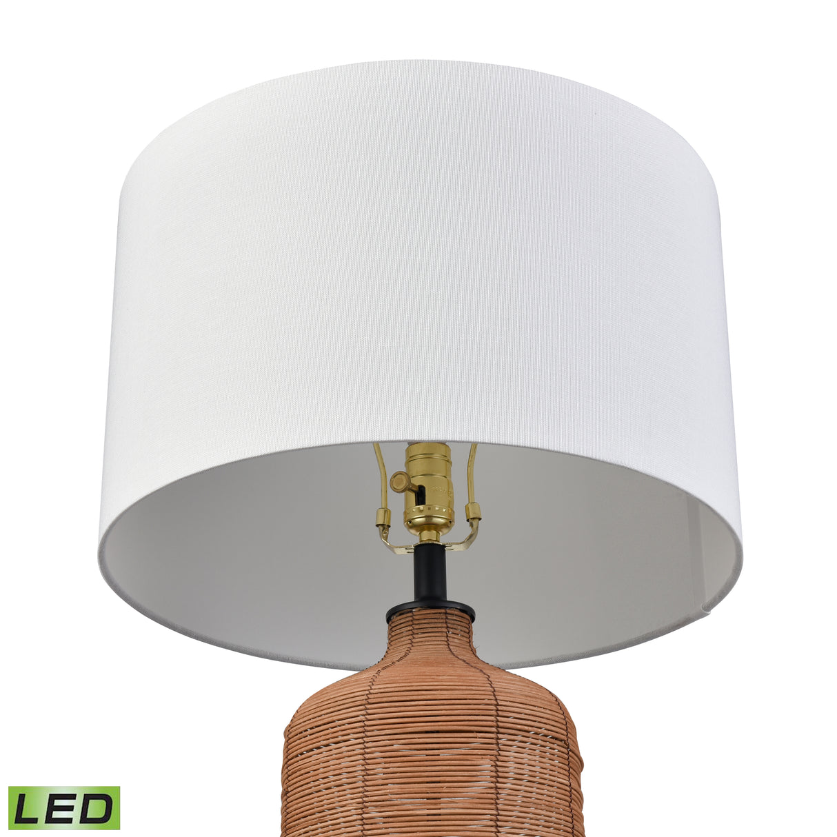 Elk S0019-11170-LED Euclid 30'' High 1-Light Table Lamp - Natural - Includes LED Bulb