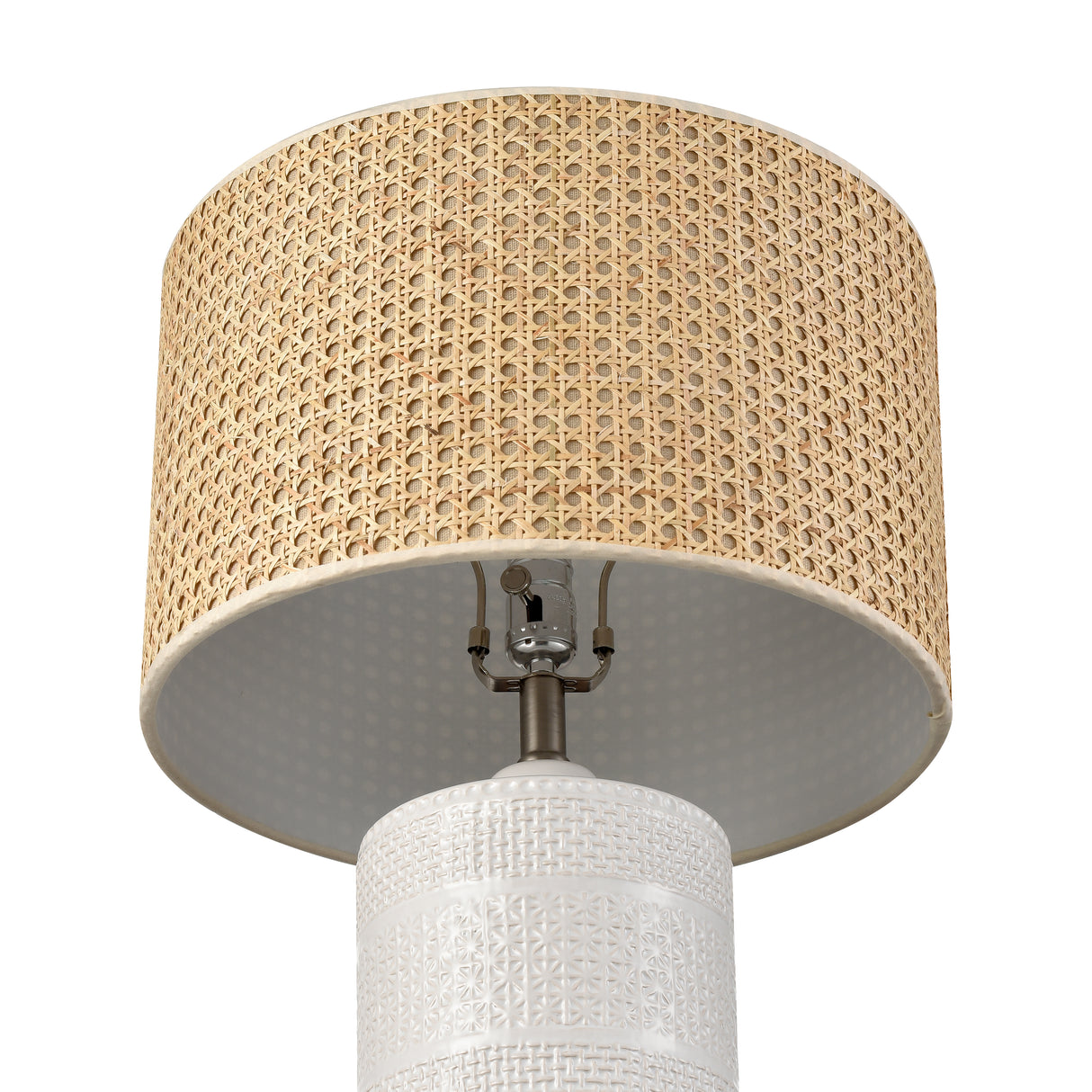 Elk S0019-11171-LED Seymour 24.5'' High 1-Light Table Lamp - White Glaze - Includes LED Bulb